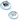 Deux câbles à fibres optiques bleus se connectent à un boîtier métallique gris, représenté dans les états ouvert et fermé, ressemblant à un boîtier de câblage pour capteurs Tecsystem SCS-R 6/8.
